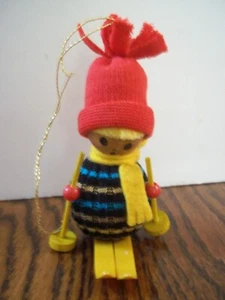 Steinbach Nutcracker Ornament SKIER 3" - Picture 1 of 3