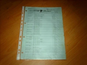 Thatcham Parts Guide Subaru pick up Saloon Estate Hatchback 1600 1800 to 1984 - Picture 1 of 1