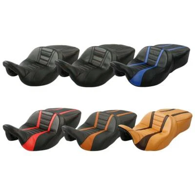 Asiento de conductor pasajero apto para Harley Touring Street Road Tri Glide 2009-2023 Foto 1 de 4