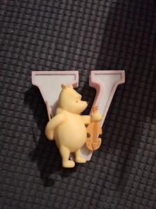 Disney Classic Pooh Letter V Is For Violin Music Nursery Decoration Figurine - Picture 1 of 2