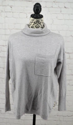 Suéter para mujer VINEYARD VINES cuello alto mezcla de lana TALLA XS gris jaspeado Foto 1 de 4