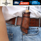 Leather Knife Sheath Fixed Blade Cover Pocket Knives Carry Belt Pouch-Clearance