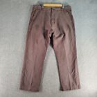 Rodd & Gunn Pants Mens 36 / 92R Brown Regular Straight Chino Trousers Cotton Zip