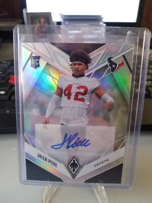 Jalen Pitre ROOKIE AUTO 2022 Panini Phoenix Silver Holo Autograph Texans RC #193 - Image 1 of 4