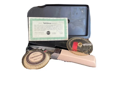 Vintage used Apsco Tape Embosser Model TE 90 - With Warranty Extra Dial & Case - Image 1 of 3