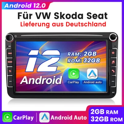2+32G Carplay Modernisierer Autoradio Radio GPS WiFi DAB für GOLF 5 PASSAT Jetta - Bild 1 von 4
