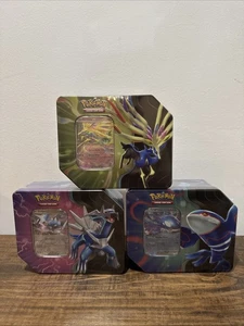 Pokémon TCG Azure Legends Tin - Full Set of all 3 - Factory Sealed - Picture 1 of 6