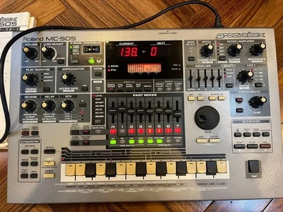 Roland MC-505 Groovebox Dance Sequencer Drum Machine Japan Made Working Manual - Image 1 of 4