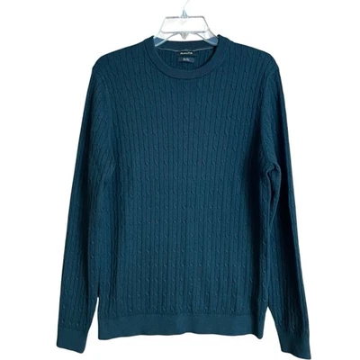 Massimo Dutti Jersey Cuello Redondo Tejido Cable Mezcla Algodón Lana XL Foto 1 de 4