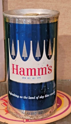 1963 11 onzas Hamms cremallera superior acero lengüeta lata de cerveza San Francisco California Foto 1 de 4