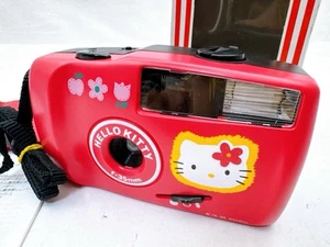 Sanrio Hello Kitty 35mm Film Camera Vintage Red Toy Point & Shoot w/ Strap Box - Picture 1 of 20