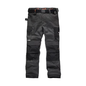Scruffs Pro Flex Mens Cordura Cargo Pockets Stretch Work Trousers Short - Picture 1 of 2