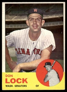 1963 Topps Don Lock Rookie Washington Senators #47 - Picture 1 of 2