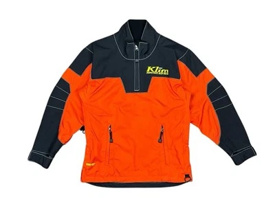 Chaqueta Klim Aggressive Sled Wear Naranja Negra Gore-Tex Para Hombres Pequeña 1/4 Cremallera Foto 1 de 4