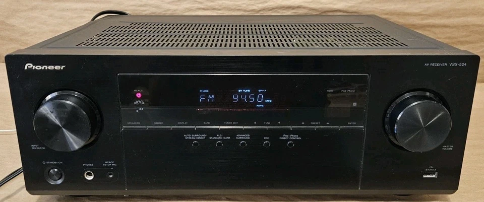 Pioneer VSX-524 - 5.1 Ch HDMI Home Theater Surround Sound Receiver Stereo System - Image 1 of 2