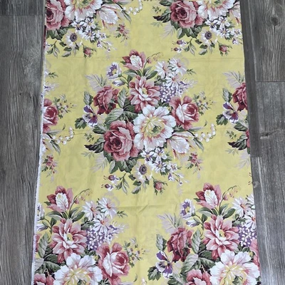 Tela Brooke Vintage Ralph Lauren Sophie 52x74 Amarillo Floral Foto 1 de 3