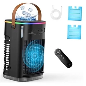 Upgraded 5 IN 1 Small Portable Air Conditioner with 2 Ice Black-NonBattery - Picture 1 of 8