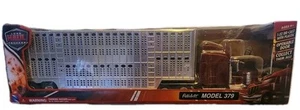 Long Haul Trucker Red Peterbilt Model 387 With Livestock Trailer 1:43 NewRay - Picture 1 of 7