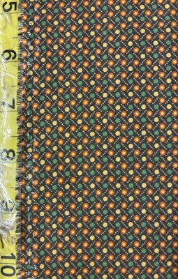 Autumn Delight Gold and Charcoal Marcus Fabrics orange gold brown abstract dots - Image 1 of 4