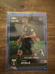 2023 Topps Chrome MLS David Ayala  Blue Mini Diamond /199 Timbers RC #2 - Picture 1 of 2