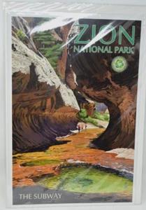 Zion National Park The Subway Travel Poster By Lantern Press 12x18 NEW - Picture 1 of 1