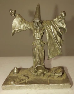 De colección 1985 Mago Conjuro/Casting Hechizo Partha Estaño 1" x 1.25" (¿Orbless?) - Imagen 1 de 3