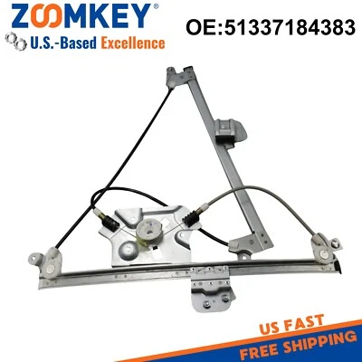 Power Window Regulator Front LH Driver for BMW 525i 528i 530i 535i 545i 550i M5 - Image 1 of 4