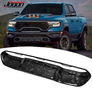 Front Hood Scoop Vent Decor Trim For Ram 1500 TRX RHO 2021-24 2025 Forged Carbon - Picture 1 of 11
