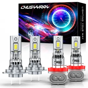 For Jaguar XF 2009-2011 - 6000K LED Headlight Combo High Low Beam 4x Bulbs Kit - Picture 1 of 12