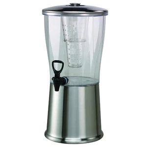 Dispensador de bebidas Service Ideas CBDRT3SS, redondo, 3 galones con contenedor de plástico - Imagen 1 de 9