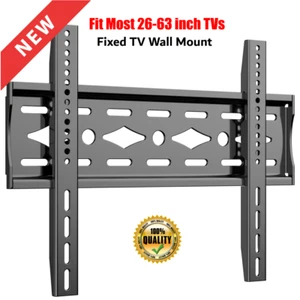 Soporte De Montaje En Pared De TV Fijo Para Pantalla Plana LED De 26"-63", LCD, - Picture 1 of 10