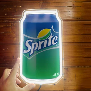 Sprite Lemon Soda Cans Bar Room Store Poster Neon Sign Light Wall LED 12"x7" H4 - Picture 1 of 4