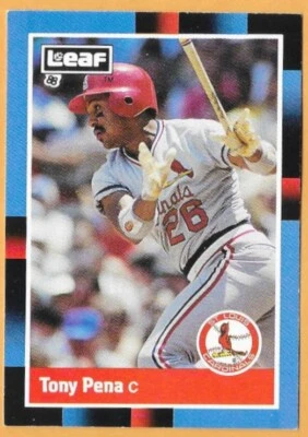 TONY PENA ST. LOUIS CARDINALS #95 - LEAF NM-MT 1988 - Image 1 of 2
