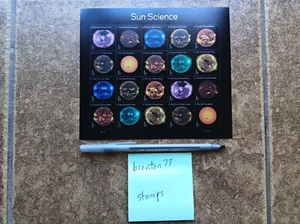 USPS Forever Stamps Sun Science 100 total (5 sheets of 20) $73 value, new - Picture 1 of 4