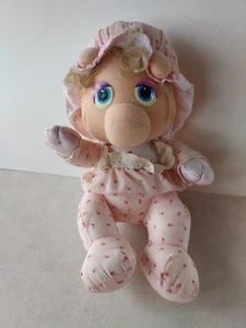Peluche pupazzo giocattolo vintage 1984 Hasbro Softies Muppet Babies Miss Piggy - Foto 1 di 2