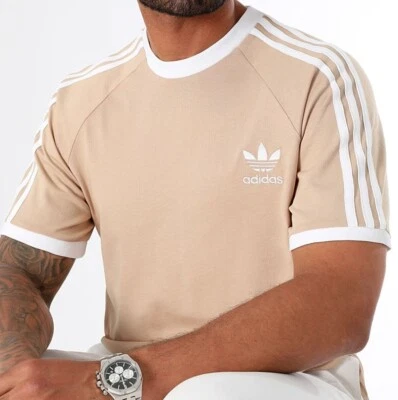 NEW MENS ADIDAS ORIGINALS CALIFORNIA 3 STRIPES TREFOIL SHIRT ~SIZE LARGE #IZ2366 - Image 1 of 4