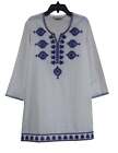 Ayurvastram - SRB Pure Cotton Self Design Embroidered Tunic, Top, Blouse