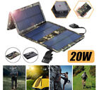 NEU 20W USB Tragbar Faltbare Solarpanel Solarmodul Ladegeräte Camping Handy