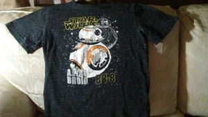 Star Wars Astro Droid BB-8 T Shirt Boys 7 Cotton Polyester Lucasfilm LTD Gray - Picture 1 of 4