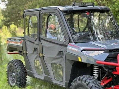 Polaris Ranger 1000 XP 1000 S Crew Soft Door Kit Steel Framed 2018-2025 Seizmik Foto 1 de 4
