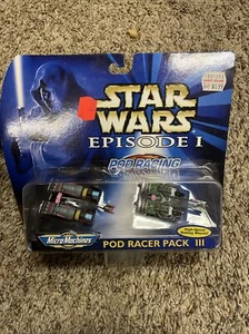 STAR WARS EPISODE I MICRO MACHINES POD RACER PACK 3 NEW (Galoob, 1998) - Picture 1 of 2
