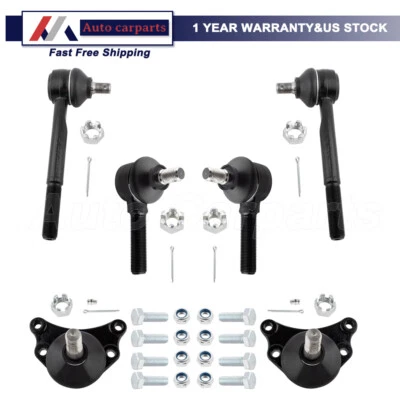 Комплект шаровых шарниров анкерного стержня передней подвески для пикапа Toyota 2WD RWD 1984-1995 годов выпуска 6 шт. - Изображение 1 из 4