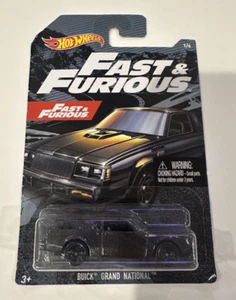 2018 Hot Wheels Fast and Furious Buick Grand National BLACK 1/6 Die Cast Mattel - Picture 1 of 2