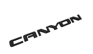 Car Rear Emblem Sticker Boot Trunk Badge Logo For GMC Canyon Matte Black