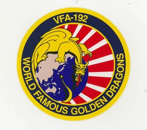 VFA-192 GOLDEN DRAGONS 5ea NAVY DECALS 4" MYLAR - Picture 1 of 1