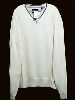 Report Collection Off-White Gray Warm Men's V-Neck Sweater Size XL NEW Ret:250 - Image 1 of 4
