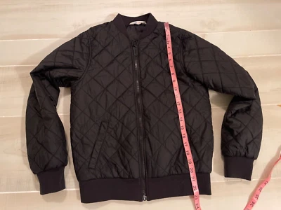H&M Chaqueta Bomber Acolchada Negra Cremallera Completa Talla 11-12y Niñas Niños Foto 1 de 4