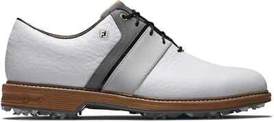 FootJoy Dryjoys Premiere Series Packard LX Golf Shoes - White/Grey 54533 blems - Image 1 of 4
