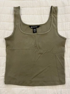 Athleta XS Cropped Ribbed Tank Olivgrün - Bild 1 von 4