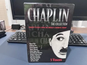 Charlie Chaplin The Collection of 5 VHS Fives Volumes of Chaplin Comedy Classics - Picture 1 of 4